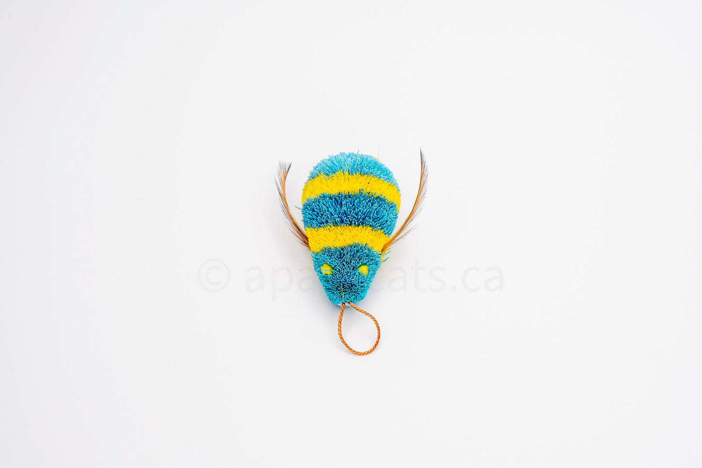 Vibrant Meadow Whimsical Blue and Yellow Bee