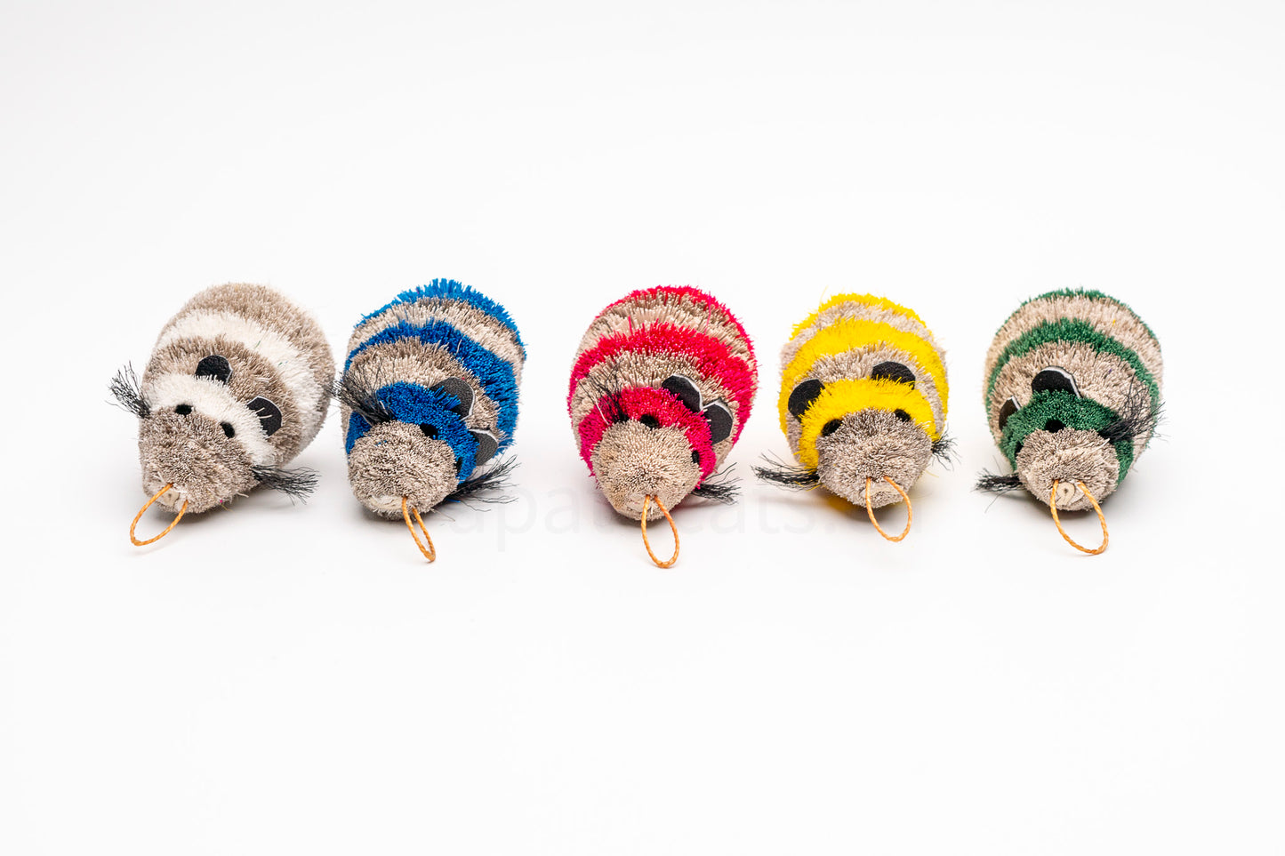 Vibrant Meadow Whimsical Striped Mouse (various colours)