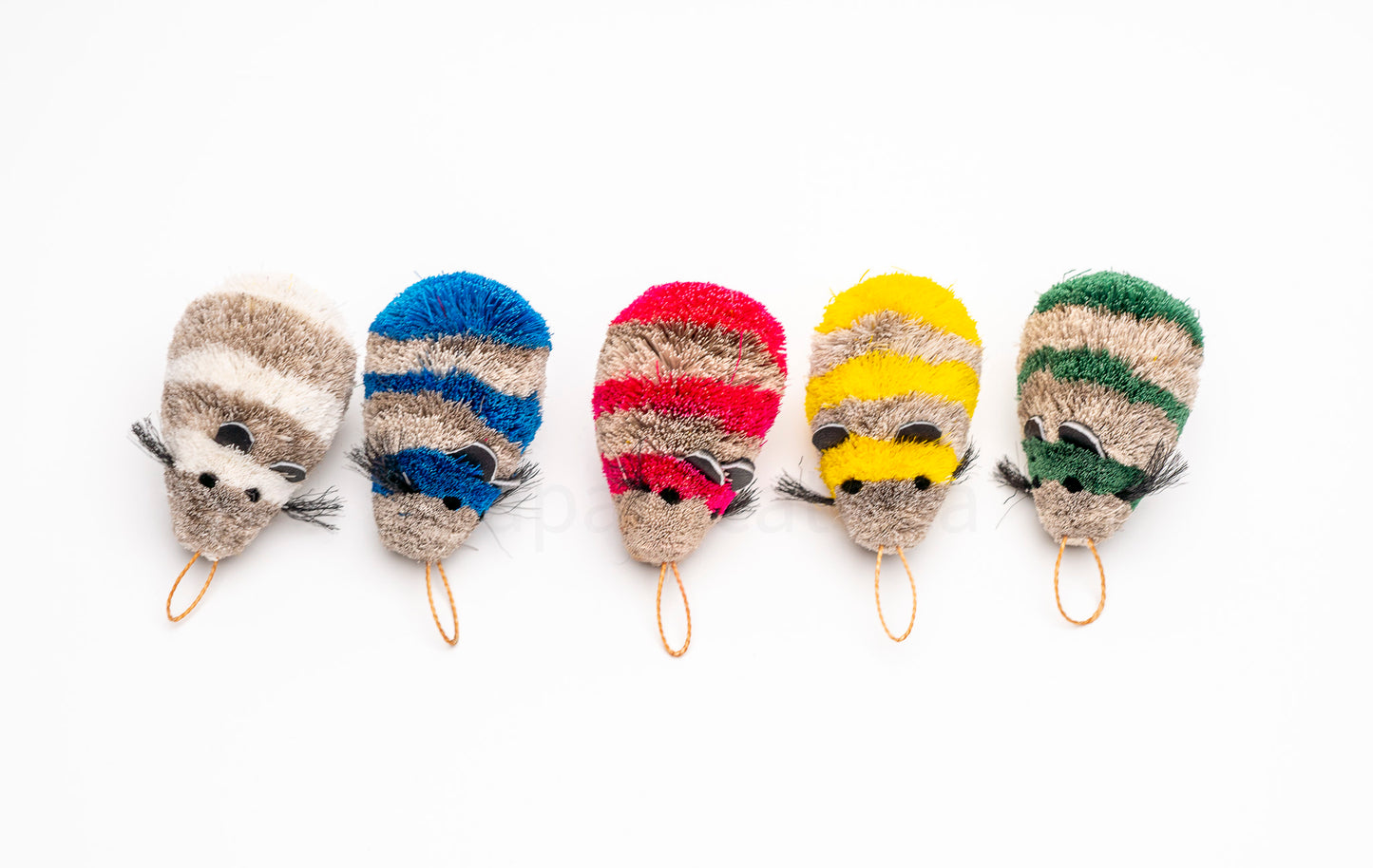 Vibrant Meadow Whimsical Striped Mouse (various colours)